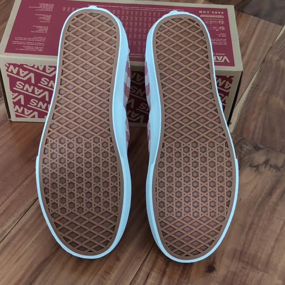 Vans Classic Slip on Rosette / True White Men's Size 7 1/2 Women's 9 Nwt - Picture 7 of 9